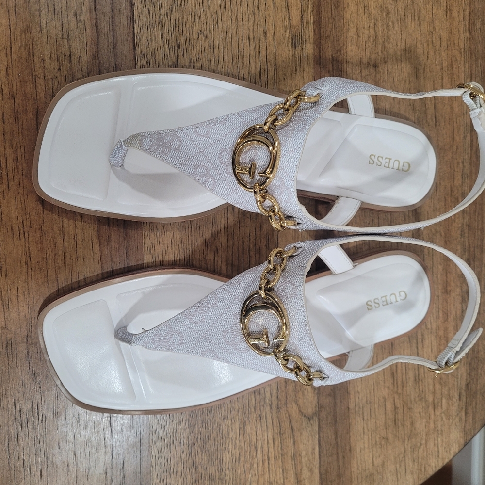 Guess woman sandals faux leather size 8 - Picture 9 of 11